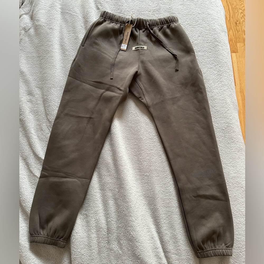 FOG Fear Of God Essentials Casual plush sweatpants Cotton